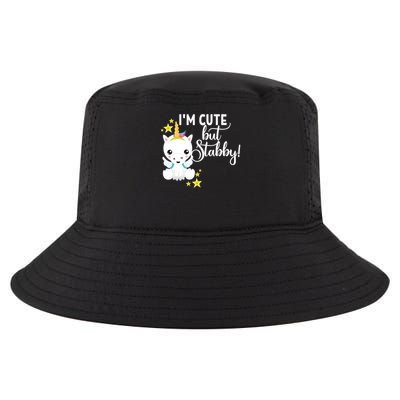 I'm Cute But Stabby Unicorn Feeling A Bit Stabby Today Gift Cool Comfort Performance Bucket Hat