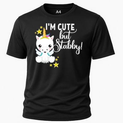 I'm Cute But Stabby Unicorn Feeling A Bit Stabby Today Gift Performance Shirt
