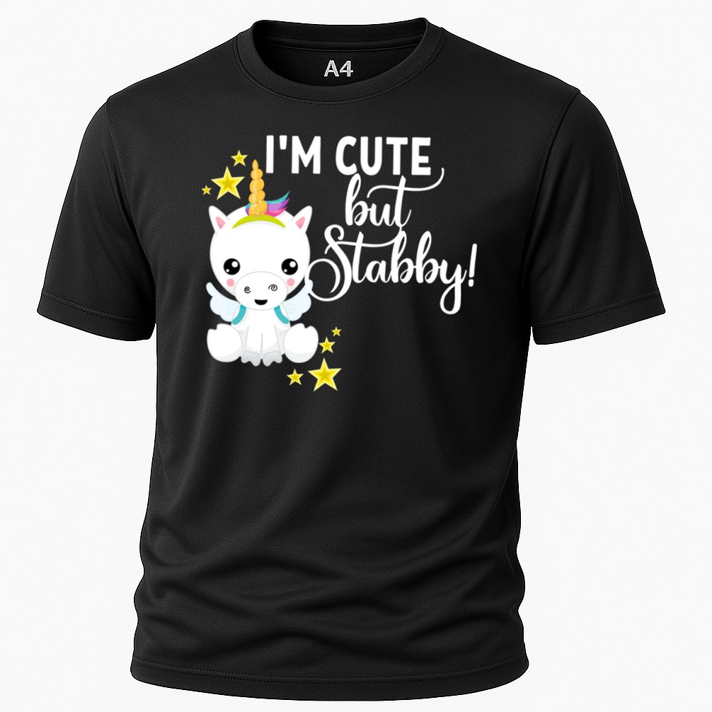 I'm Cute But Stabby Unicorn Feeling A Bit Stabby Today Gift Performance Shirt
