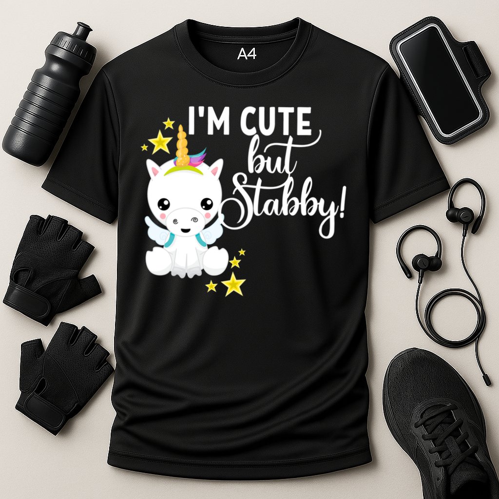 I'm Cute But Stabby Unicorn Feeling A Bit Stabby Today Gift Performance Shirt