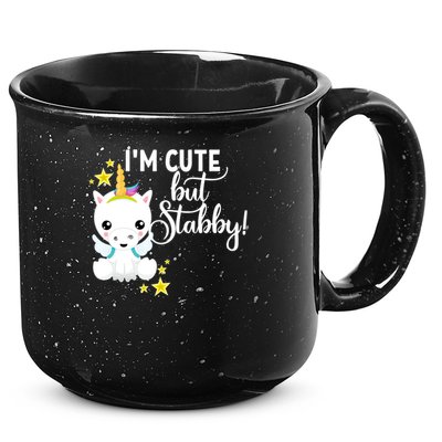 I'm Cute But Stabby Unicorn Feeling A Bit Stabby Today Gift 15oz Campfire Ceramic Mug