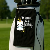 I'm Cute But Stabby Unicorn Feeling A Bit Stabby Today Gift Golf Towel