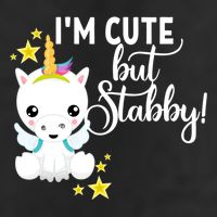 I'm Cute But Stabby Unicorn Feeling A Bit Stabby Today Gift Golf Towel