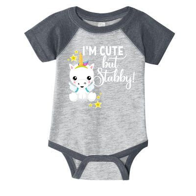 I'm Cute But Stabby Unicorn Feeling A Bit Stabby Today Gift Infant Baby Jersey Bodysuit