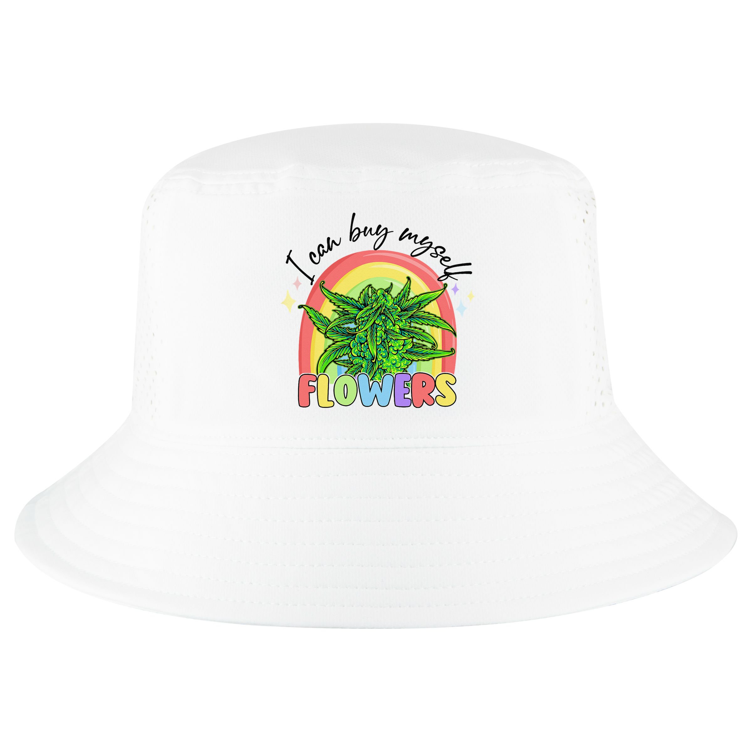 I Can Buy Myself Flowers Stoner Happy 420 Days Cannabis Cool Comfort Performance Bucket Hat