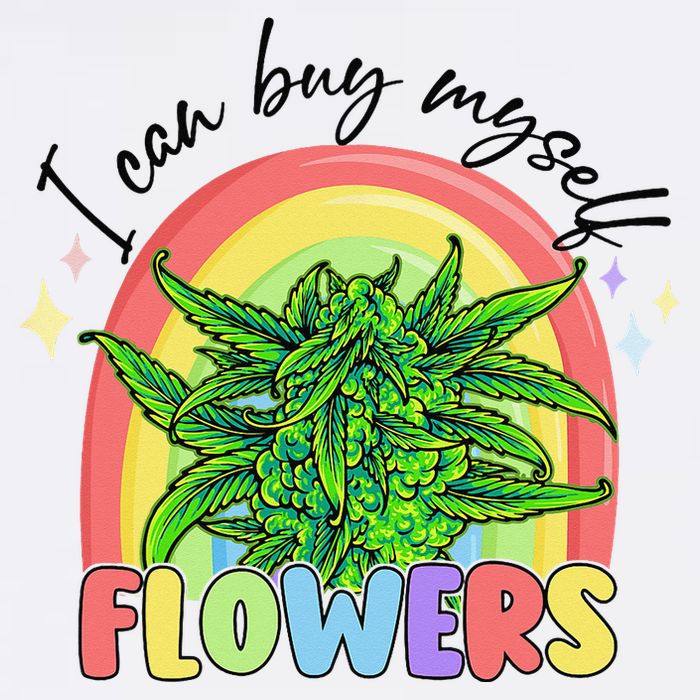 I Can Buy Myself Flowers Stoner Happy 420 Days Cannabis Cooling Performance Crew T-Shirt