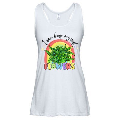 I Can Buy Myself Flowers Stoner Happy 420 Days Cannabis Ladies Essential Flowy Tank