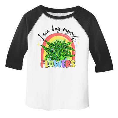 I Can Buy Myself Flowers Stoner Happy 420 Days Cannabis Toddler Fine Jersey T-Shirt