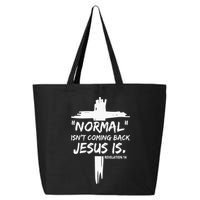 Isnt Coming Back Jesus Is Christian Normal 25L Jumbo Tote