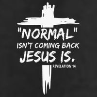 Isnt Coming Back Jesus Is Christian Normal Trucker Hat