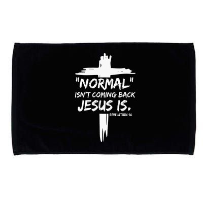 Isnt Coming Back Jesus Is Christian Normal Microfiber Hand Towel