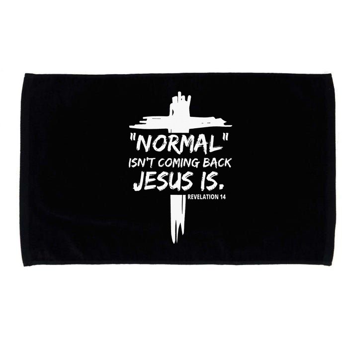 Isnt Coming Back Jesus Is Christian Normal Microfiber Hand Towel