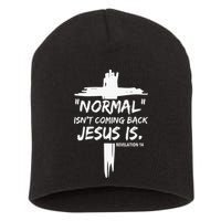 Isnt Coming Back Jesus Is Christian Normal Short Acrylic Beanie