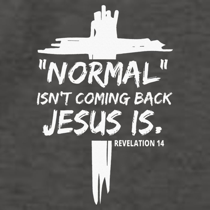 Isnt Coming Back Jesus Is Christian Normal Vector Backpack
