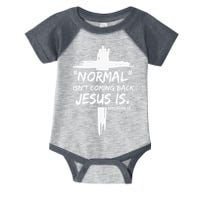 Isnt Coming Back Jesus Is Christian Normal Infant Baby Jersey Bodysuit