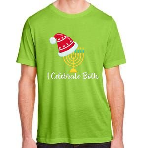 I Celebrate Both Hanukkah Adult ChromaSoft Performance T-Shirt