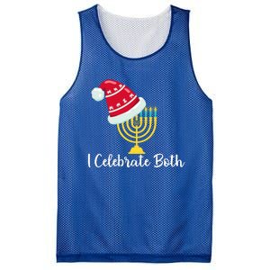 I Celebrate Both Hanukkah Mesh Reversible Basketball Jersey Tank