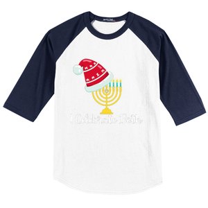 I Celebrate Both Hanukkah Baseball Sleeve Shirt