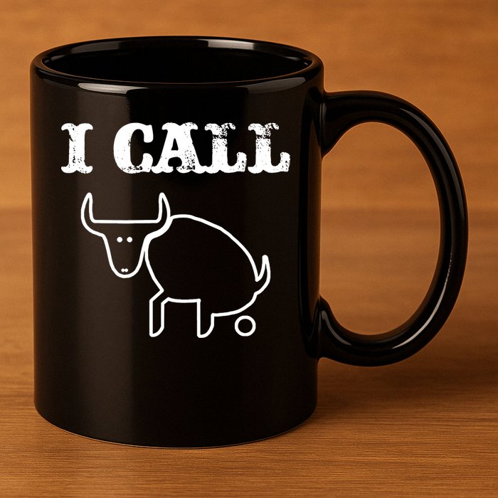 I Call Bull Shit 11oz C Handle Ceramic Mug