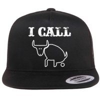 I Call Bull Shit Flat Bill Trucker Hat