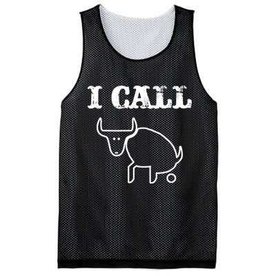 I Call Bull Shit Mesh Reversible Basketball Jersey Tank
