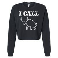 I Call Bull Shit Cropped Pullover Crew