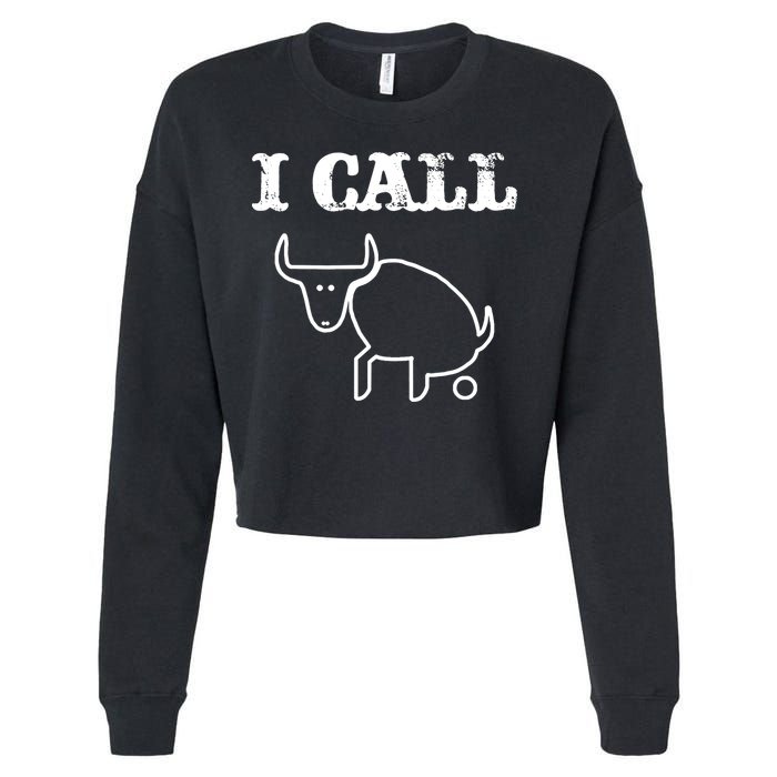 I Call Bull Shit Cropped Pullover Crew