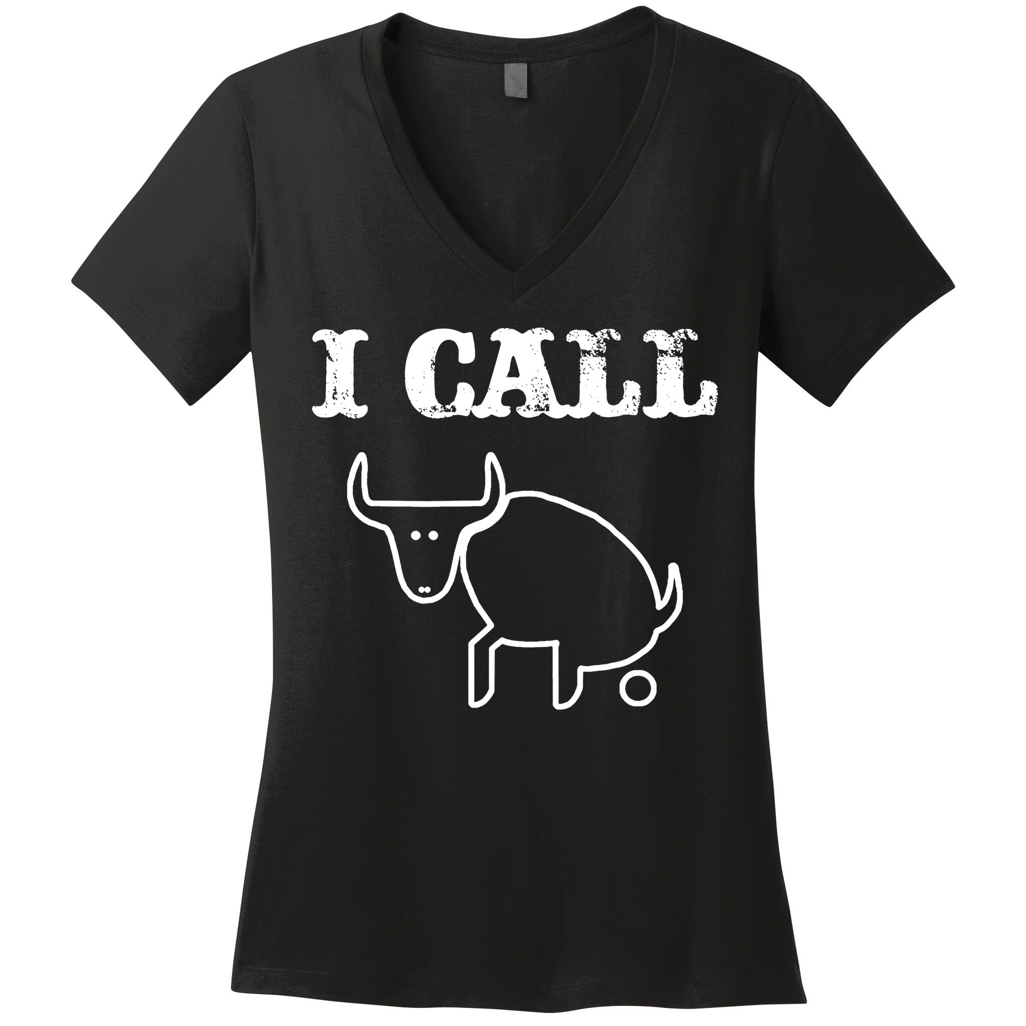 I Call Bull Shit Women's V-Neck T-Shirt