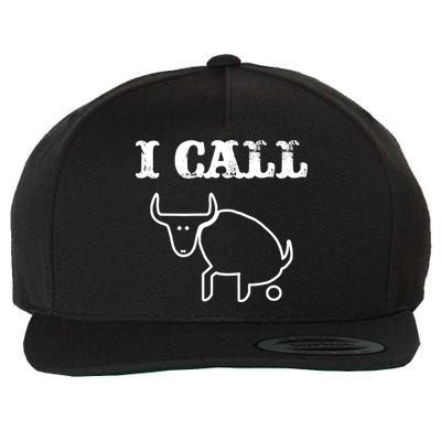 I Call Bull Shit Wool Snapback Cap