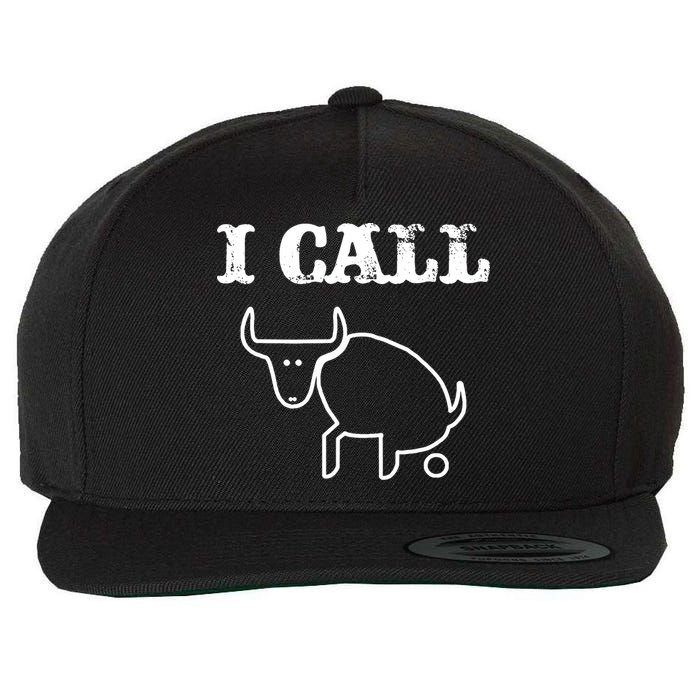 I Call Bull Shit Wool Snapback Cap