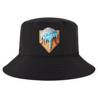 Ice Cream Baseball Drip Home Plate Dripping Cool Comfort Performance Bucket Hat