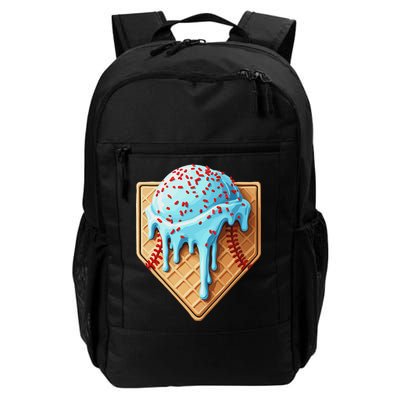 Ice Cream Baseball Drip Home Plate Dripping Backpack