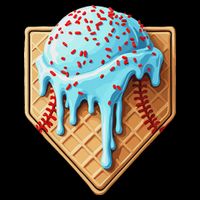 Ice Cream Baseball Drip Home Plate Dripping 16 in Basic Backpack
