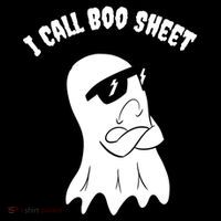 I Call Boo Sheet Halloween Flexfit Unipanel Trucker Cap