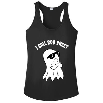 I Call Boo Sheet Halloween Ladies PosiCharge Competitor Racerback Tank
