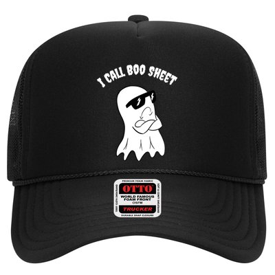 I Call Boo Sheet Halloween Trucker Hat
