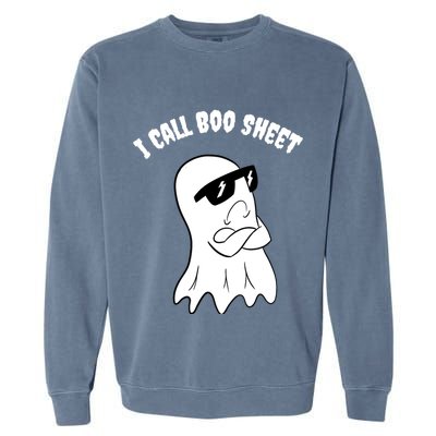 I Call Boo Sheet Halloween Garment-Dyed Sweatshirt