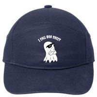 I Call Boo Sheet Halloween 7-Panel Snapback Hat