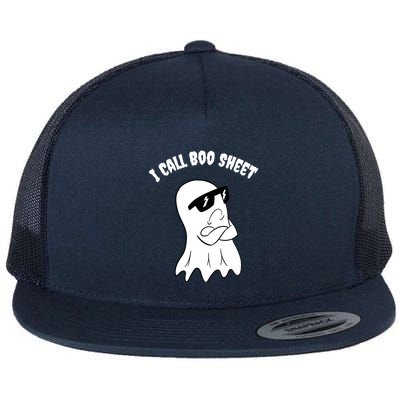 I Call Boo Sheet Halloween Flatbill Hat