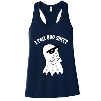 I Call Boo Sheet Halloween Womens Tank Top