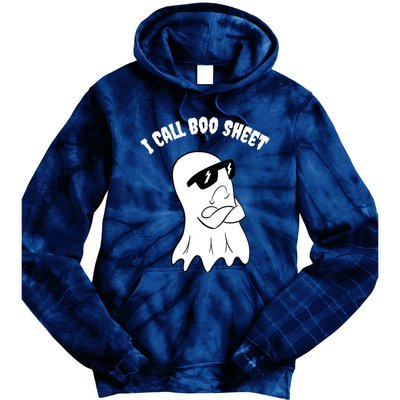 I Call Boo Sheet Halloween Tie Dye Hoodie