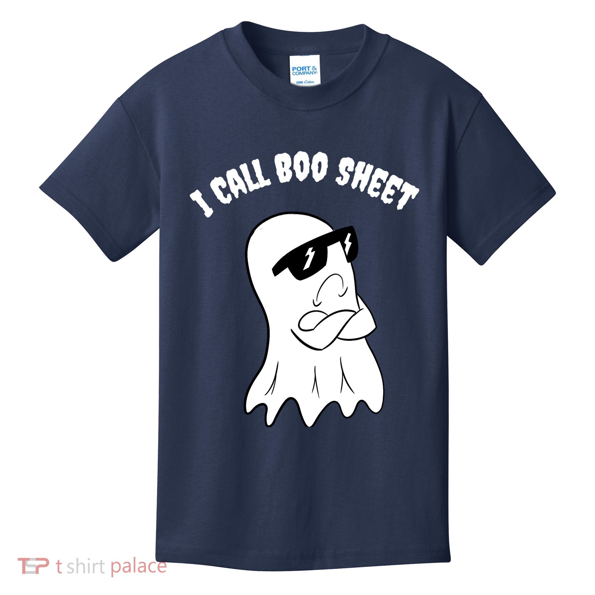 I Call Boo Sheet Halloween Kids T-Shirt