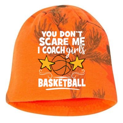 I Coach Basketball Coach Dads Basketball Coaching Gift Kati - Camo Knit Beanie