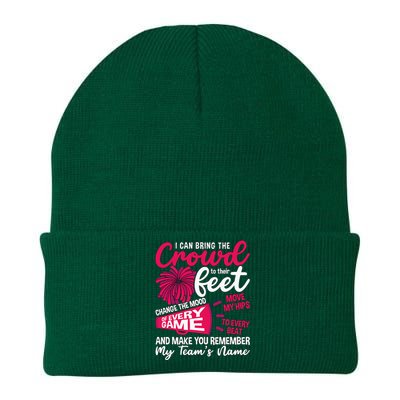 I Can Bring The Crowd To Their Love Cheering Cheerleading Knit Cap Winter Beanie