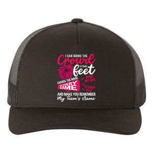 I Can Bring The Crowd To Their Love Cheering Cheerleading Yupoong Adult 5-Panel Trucker Hat