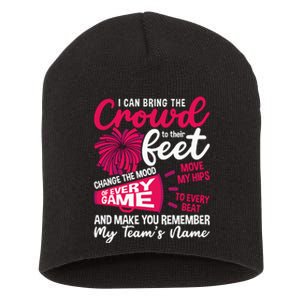 I Can Bring The Crowd To Their Love Cheering Cheerleading Short Acrylic Beanie