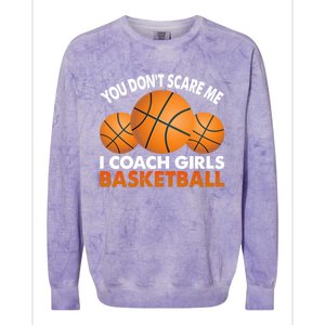 I Coach Basketball Coaching Sport Basket Ball Gift Colorblast Crewneck Sweatshirt