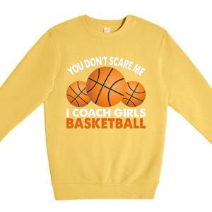 I Coach Basketball Coaching Sport Basket Ball Gift Premium Crewneck Sweatshirt