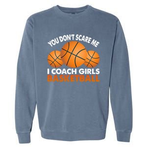 I Coach Basketball Coaching Sport Basket Ball Gift Garment-Dyed Sweatshirt