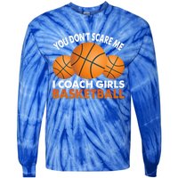 I Coach Basketball Coaching Sport Basket Ball Gift Tie-Dye Long Sleeve Shirt